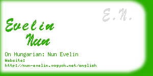 evelin nun business card